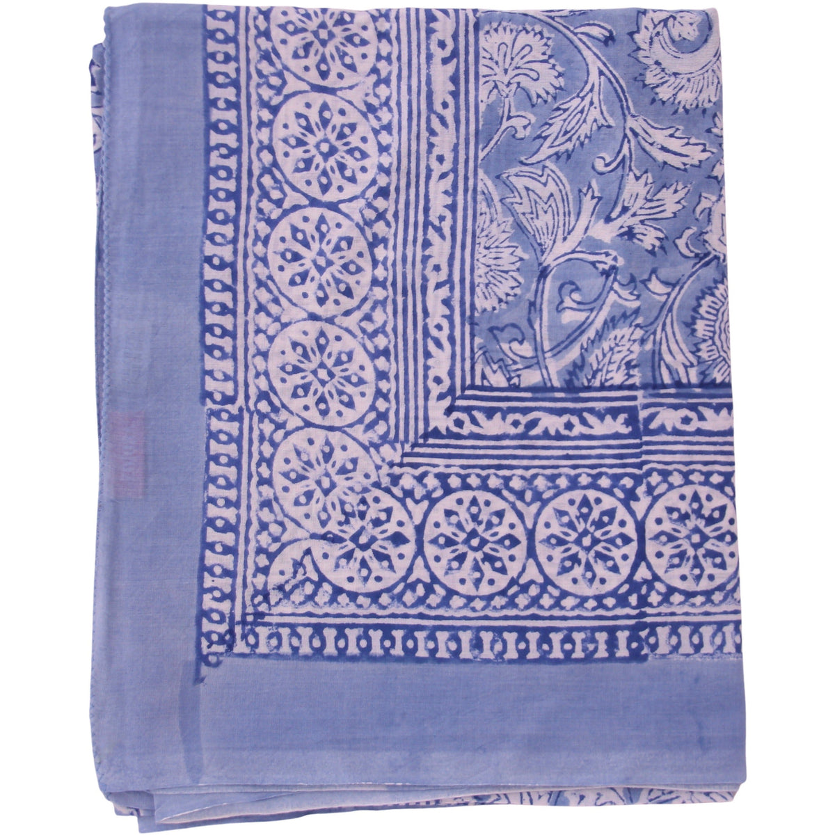 Unique Premium 100% Cotton Indian Hand Block Print White Sarong