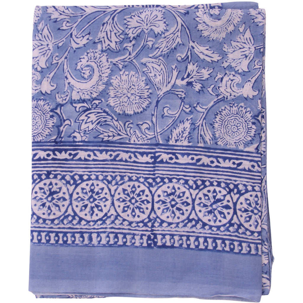 Sarong pareo in hand block print cotton– Anandaibiza